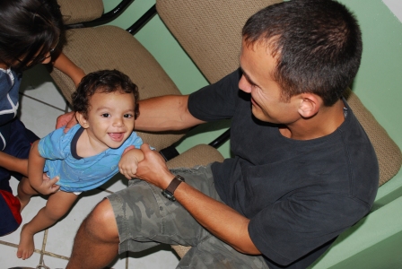 Chris Ramos, spending time with the children at Del Norte Children's Home